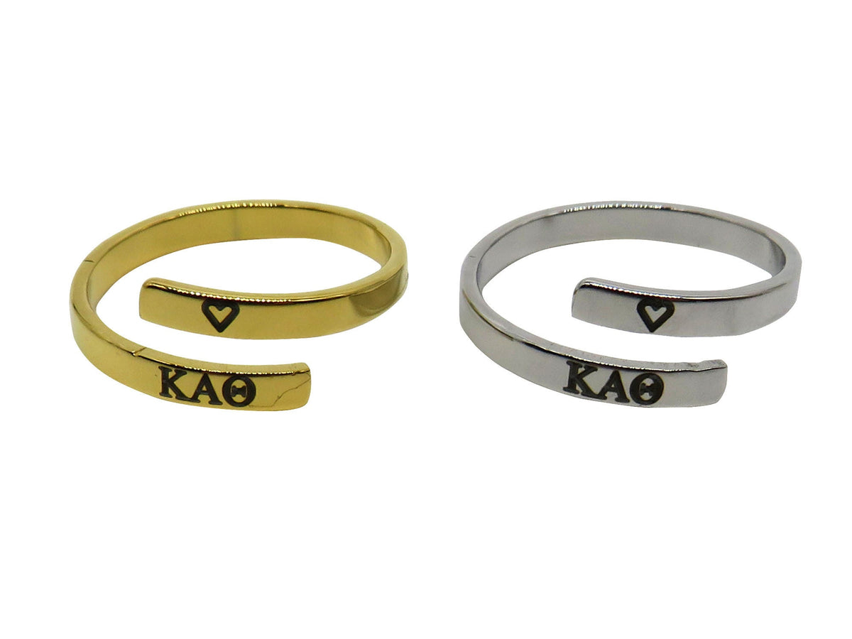 kan ikke se rangle Snazzy Kappa Alpha Theta Adjustable Greek Sorority Ring, Kappa Alpha Theta Ad –  Sorority Things