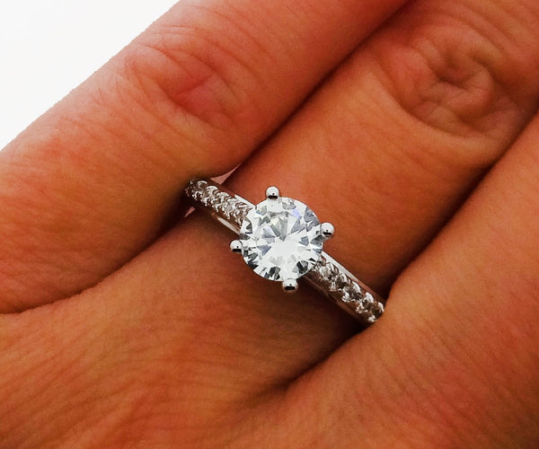 Cubic Zirconia Promise Ring, Engagement Ring, Wedding Ring - DKGifts.com