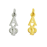 Alpha Phi Greek Sorority Lavalier Pendant Drop Charm Chain Necklace Gold Filled